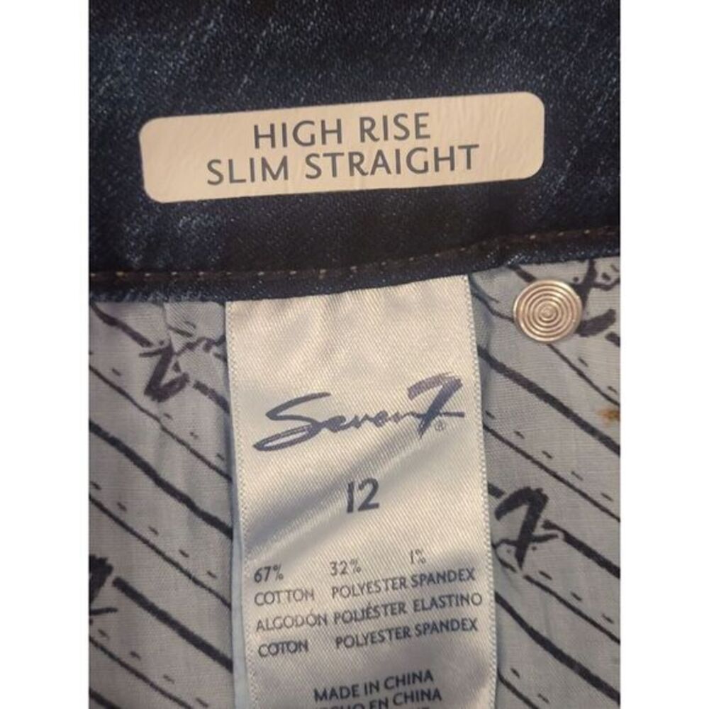 Seven7‎ Tower Straight Cropped jean Straight Leg High Waisted Size 11  New - Picture 6 of 6